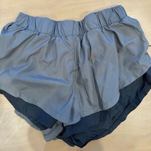 FP Movement by Free People Gray and Black Athletic Shorts